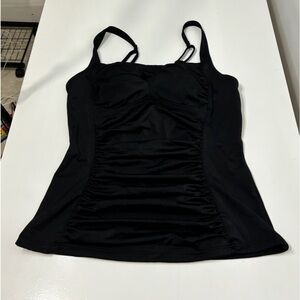 Joe Fresh Black Full Upper Swim Top